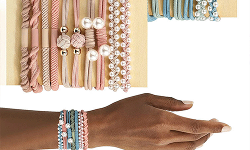 Boho_Hair_Ties_For_Women_Cute_Hair_Tie_Bracelets_Pony_Tails_Elastic_Hair_Ties_Bands